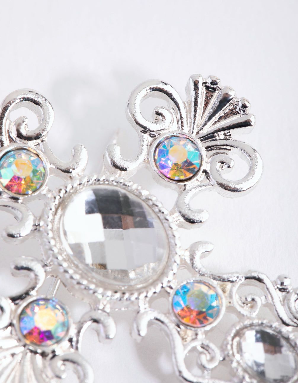 Silver Diamante Cross Brooch sold by lovisa product image thumbnail 3