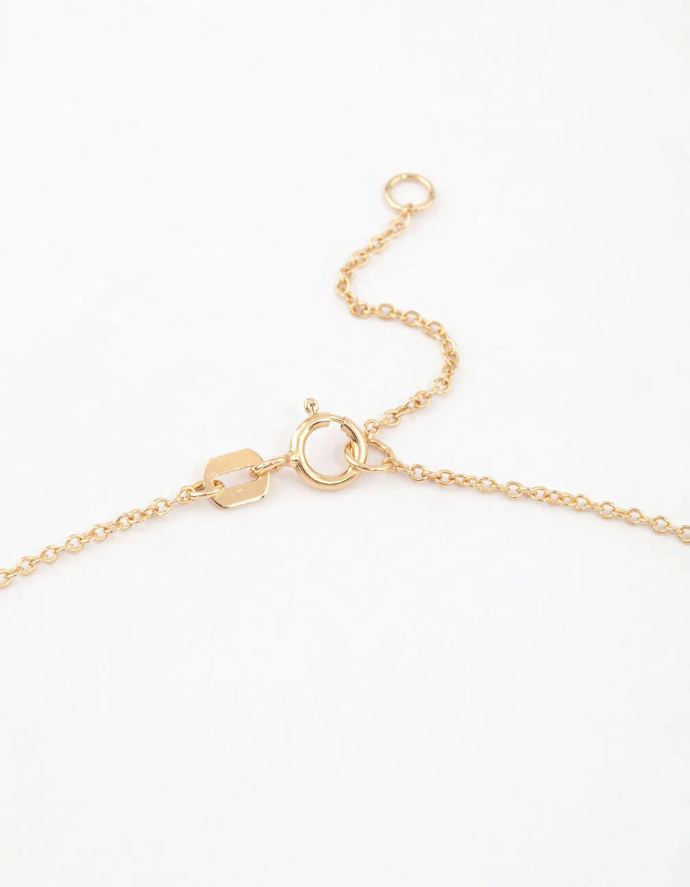 Gold Plated Sterling Silver Baguette Heart Necklace sold by lovisa product image thumbnail 3