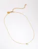 Waterproof Gold Plated Stainless Steel Diamante Necklace sold by lovisa