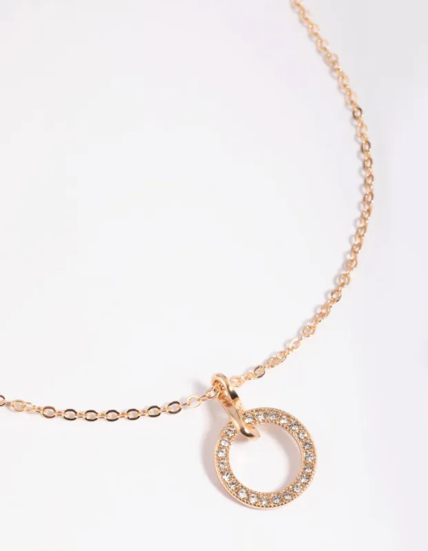 Gold Diamante Perfect Cut Necklace sold by lovisa