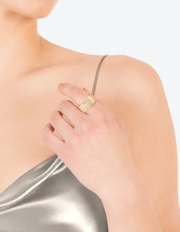 Gold Plated Cigar Ring sold by lovisa