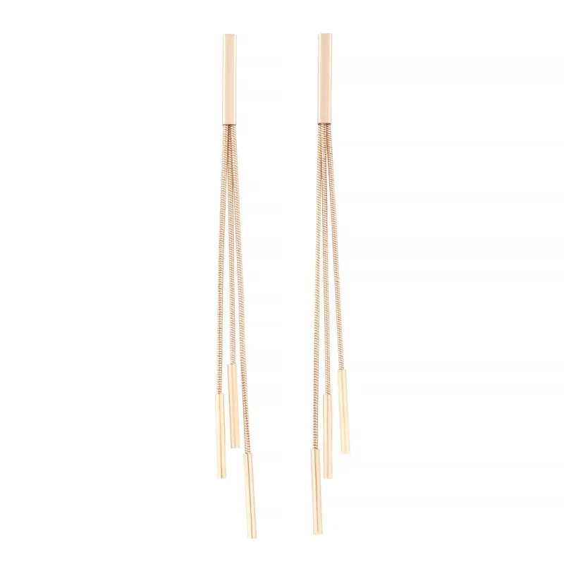 Gold Trio Snake Chain Drop Earrings sold by lovisa
