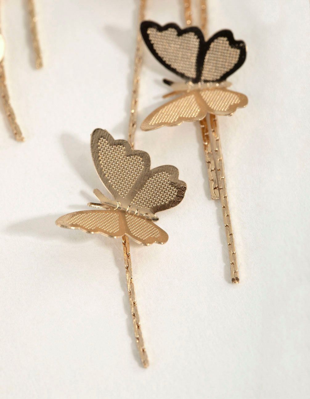 Gold Multi Butterfly Drop Earrings sold by lovisa product image thumbnail 3