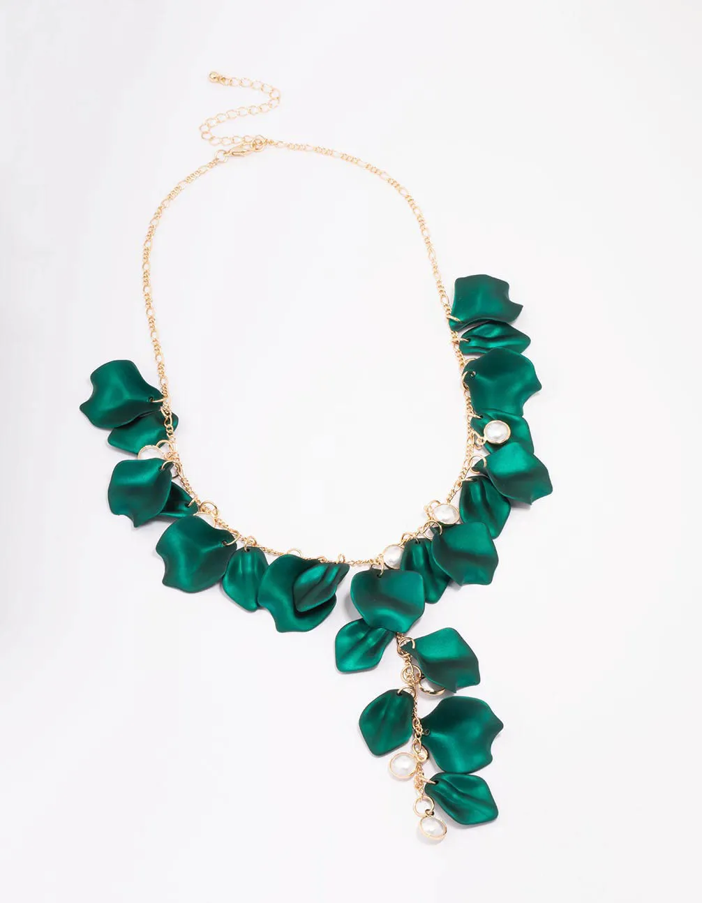 Green Iridescent Flower Petal Statement Necklace sold by lovisa product image thumbnail 2