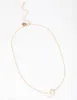 Gold Pearl Link Circle Pendant Necklace sold by lovisa