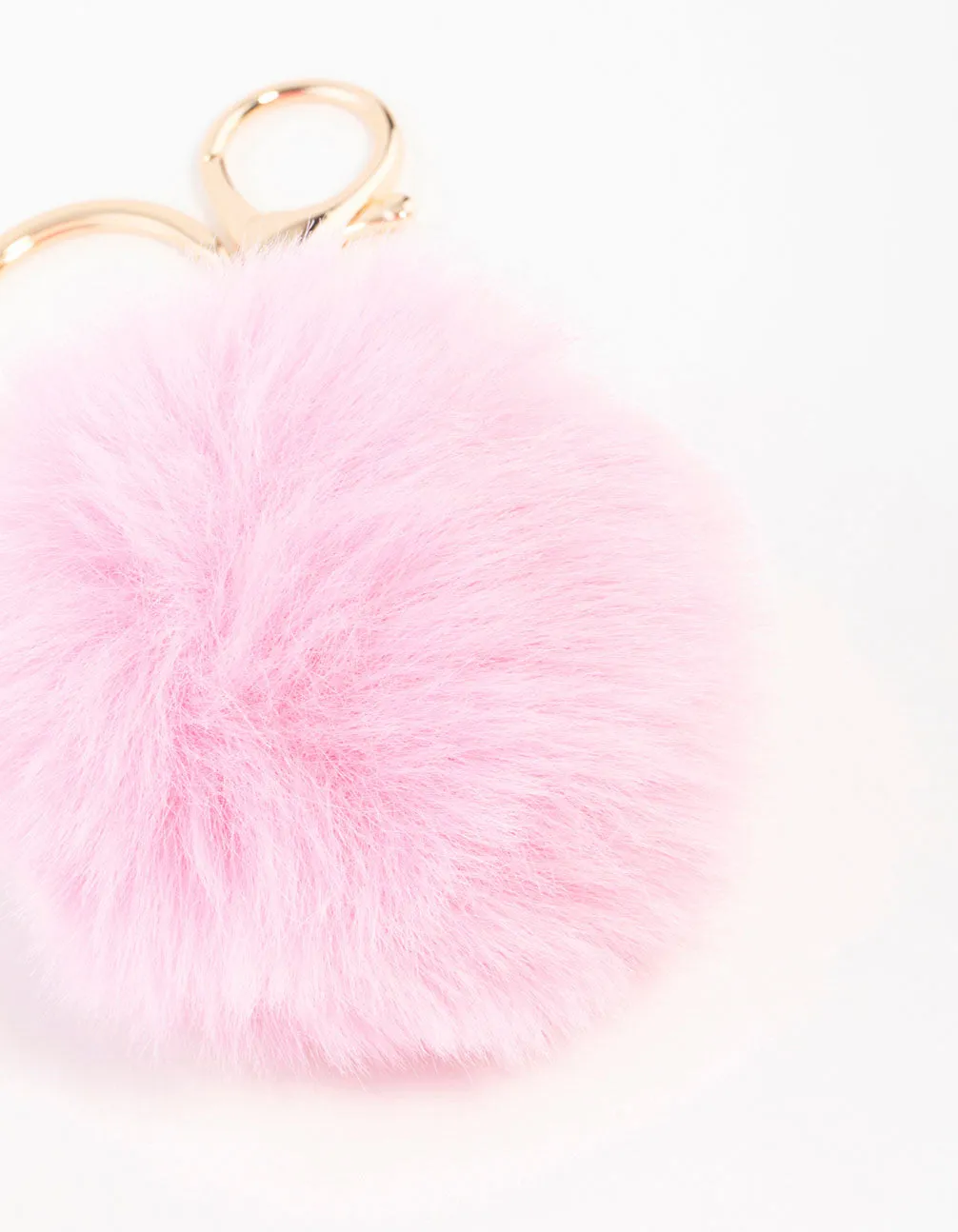 Pink Pom Pom Fabric Keychain sold by lovisa product image thumbnail 2