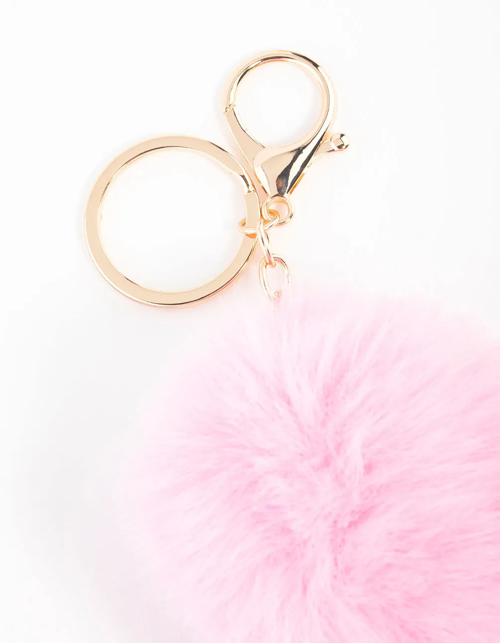 Pink Pom Pom Fabric Keychain sold by lovisa product image thumbnail 3