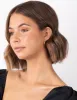 Gold Plated Sterling Silver Square Open Hoop Earrings sold by lovisa