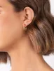 Gold Plated Sterling Silver Square Open Hoop Earrings sold by lovisa