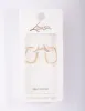Gold Plated Sterling Silver Square Open Hoop Earrings sold by lovisa