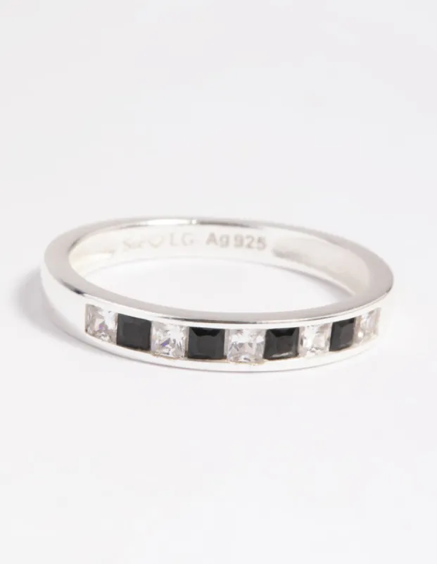 Sterling Silver Cubic Zirconia Band Ring sold by lovisa