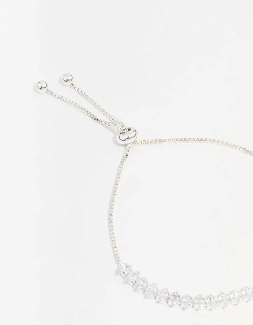 Silver Cubic Zirconia Butterfly Tennis Toggle Bracelet sold by lovisa product image thumbnail 3