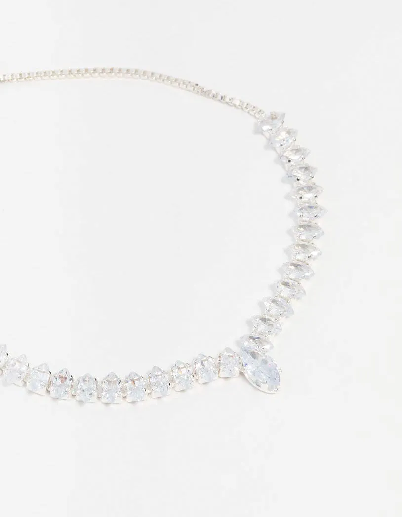 Silver Cubic Zirconia Butterfly Tennis Toggle Bracelet sold by lovisa product image thumbnail 2