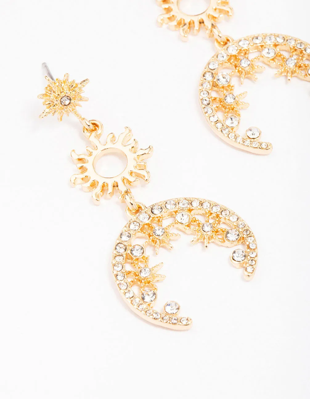 Gold Celestial Drop Earrings sold by lovisa product image thumbnail 2