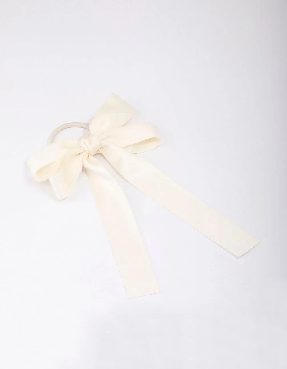 Large Cream Bow Hair Tie sold by lovisa product image thumbnail 5