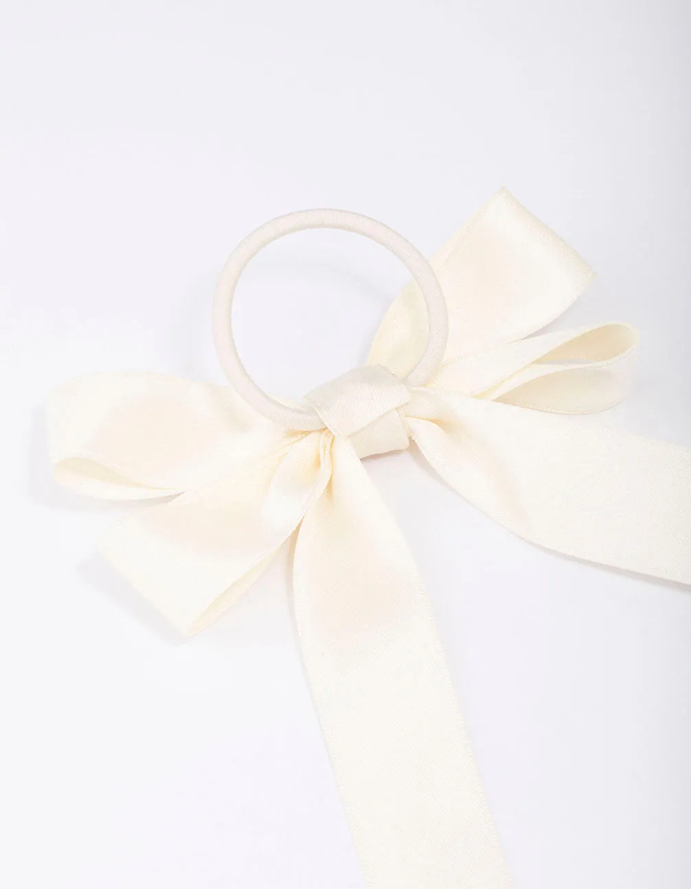 Large Cream Bow Hair Tie sold by lovisa product image thumbnail 3