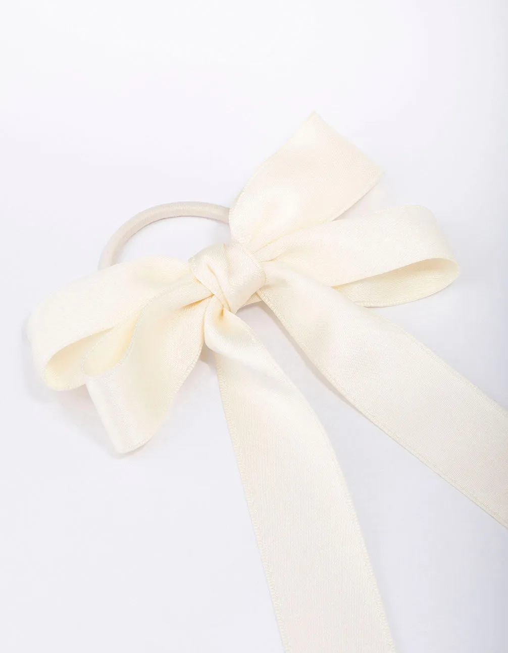 Large Cream Bow Hair Tie sold by lovisa product image thumbnail 2