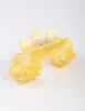 Plastic Yellow Small Curved Cut Out Claw Clip sold by lovisa