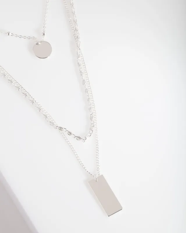 Silver Mixed Chain Choker sold by lovisa