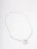 Silver Statement Flower Necklace sold by lovisa