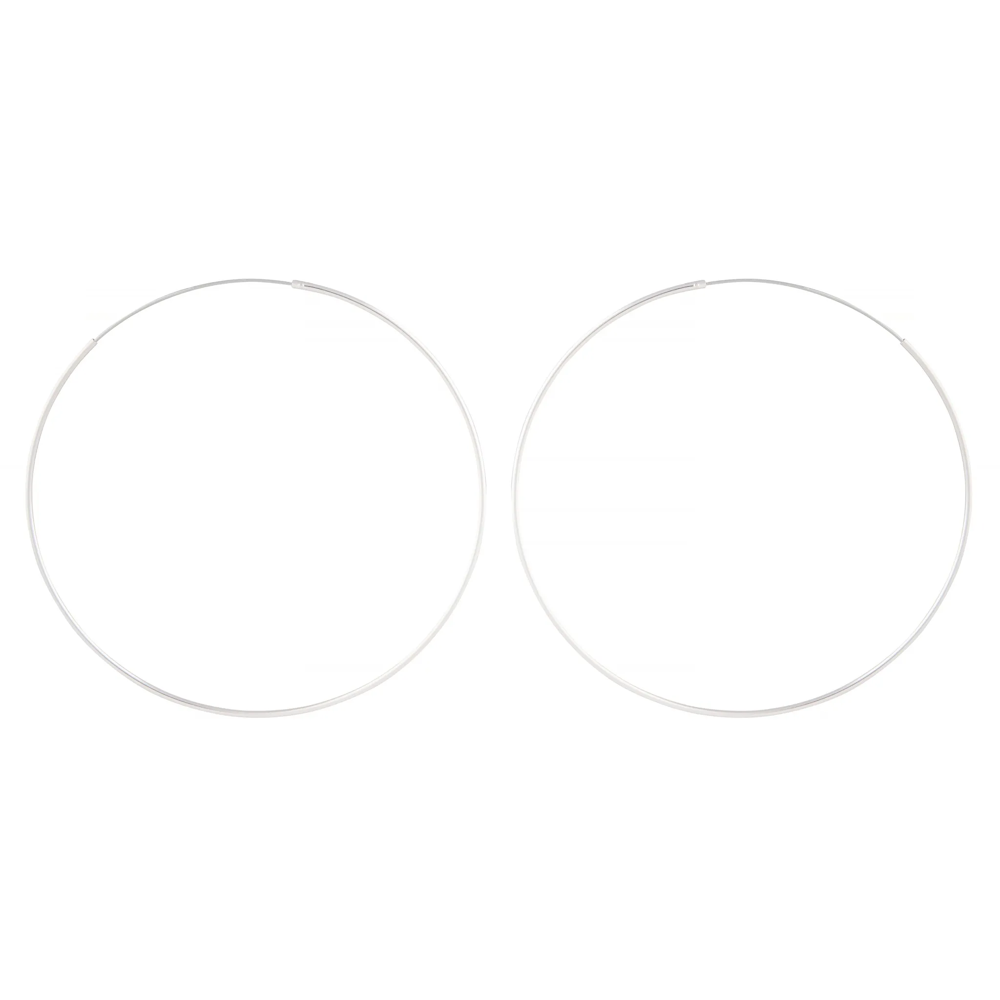 Sterling Silver 75mm Hoops sold by lovisa product image thumbnail 2
