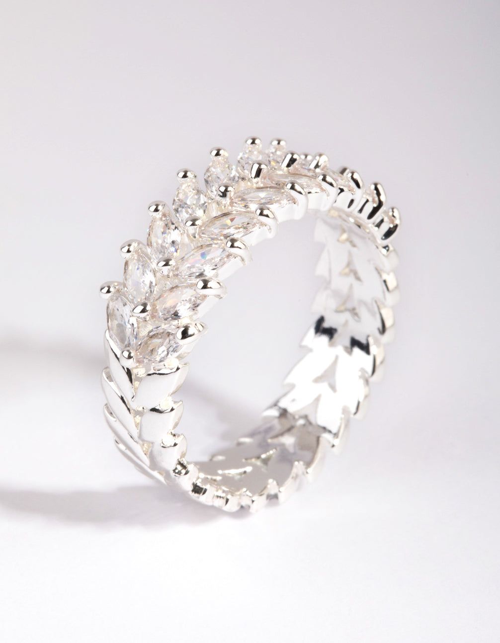 Silver Plated Cubic Zirconia Navette Ring sold by lovisa product image thumbnail 4