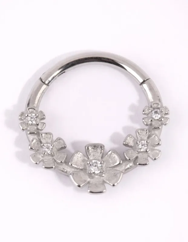 Surgical Steel Flower Clicker sold by lovisa