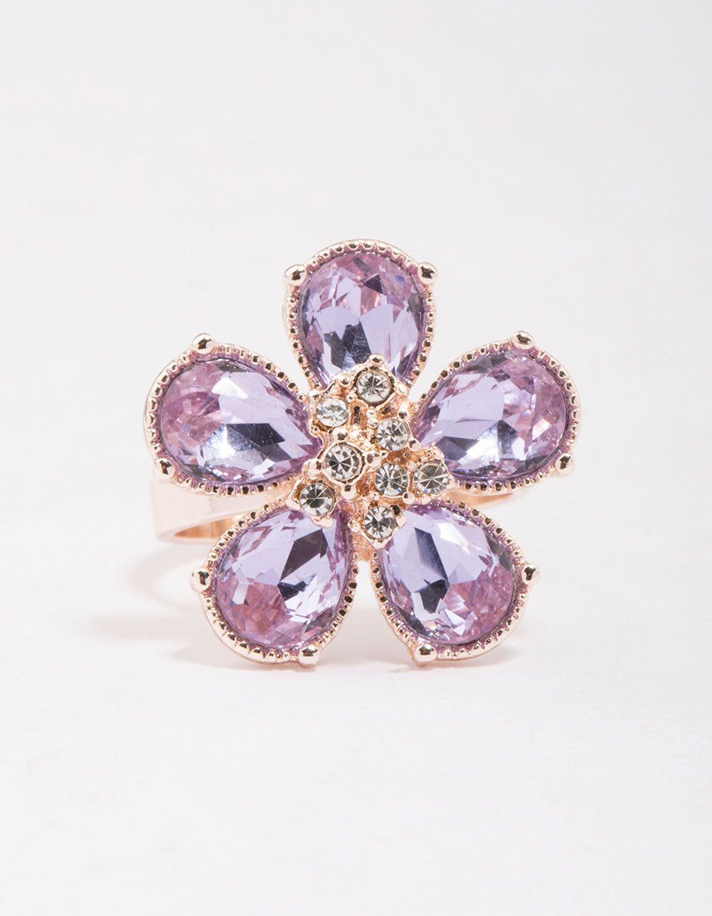 Rose Gold Lilac Flower Petal Ring sold by lovisa product image thumbnail 3