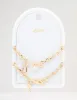 Gold Chunky Lock & Key Charm Bracelet Pack sold by lovisa