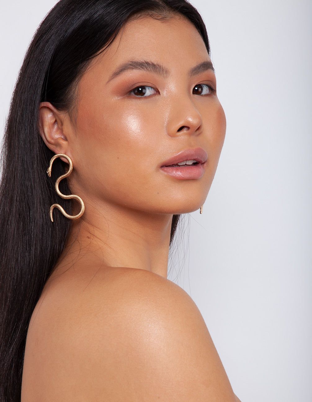 Gold Snake Swirl Earrings sold by lovisa product image thumbnail 2