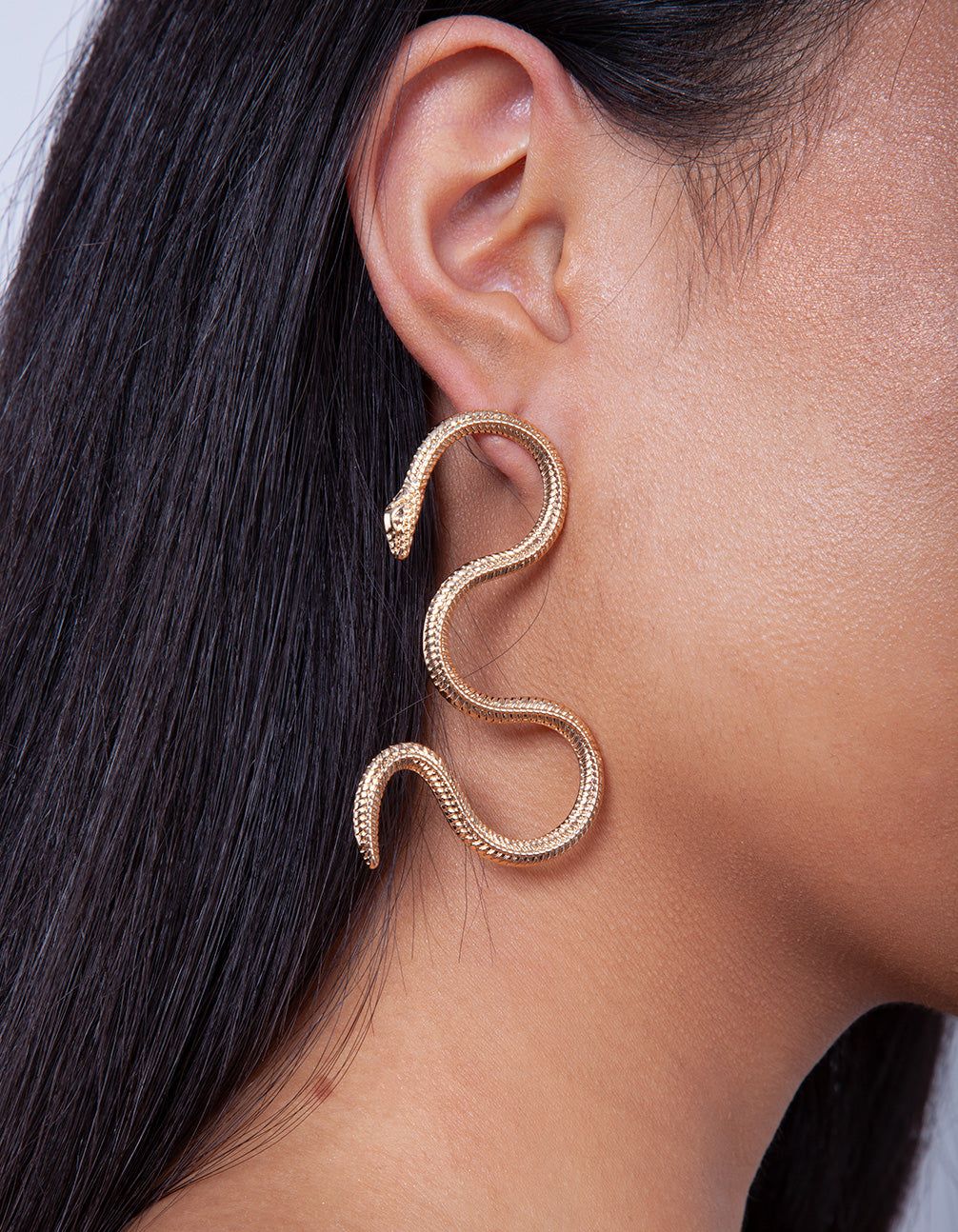 Gold Snake Swirl Earrings sold by lovisa product image thumbnail 3
