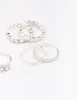 Silver Diamante Band Mixed Ring Pack sold by lovisa