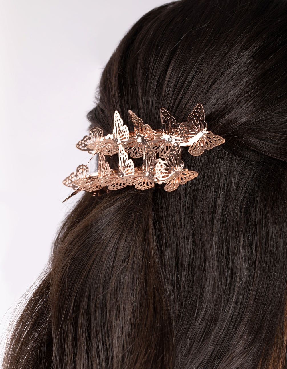 Rose Gold Butterfly Bar Clip Set sold by lovisa product image thumbnail 2
