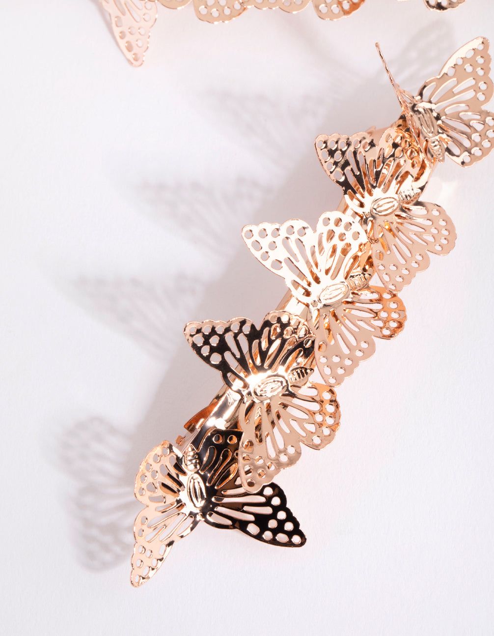 Rose Gold Butterfly Bar Clip Set sold by lovisa product image thumbnail 3