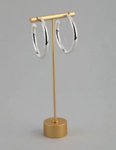 Silver Plated Brass Solid Classic Hoop Earrings sold by lovisa