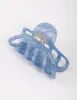 Blue Acrylic Round Cut Out Claw Clip sold by lovisa