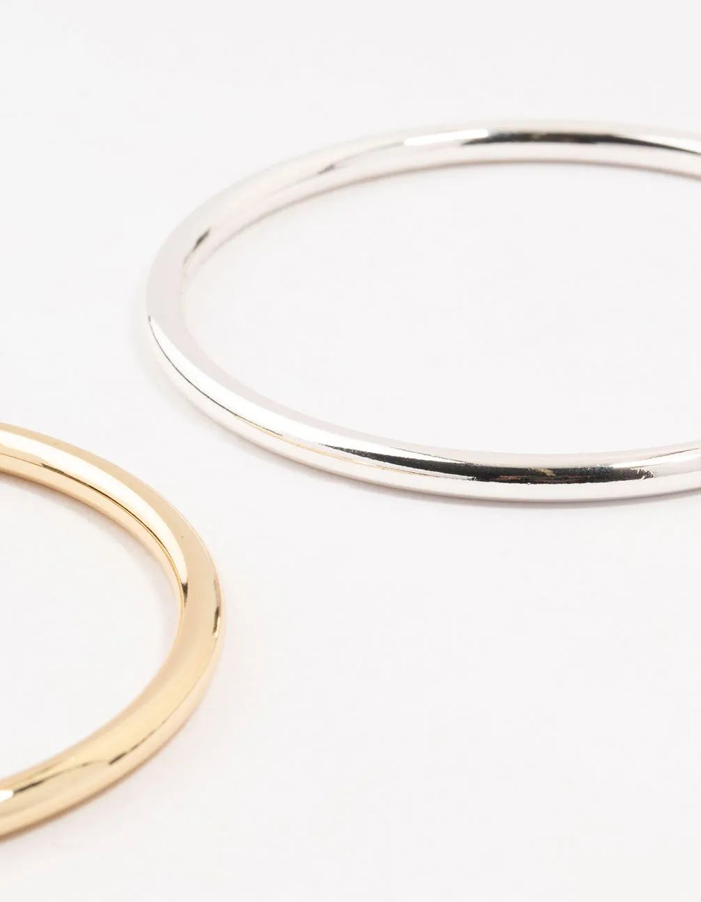 Mixed Metals Round Bangles 2-Pack sold by lovisa product image thumbnail 3