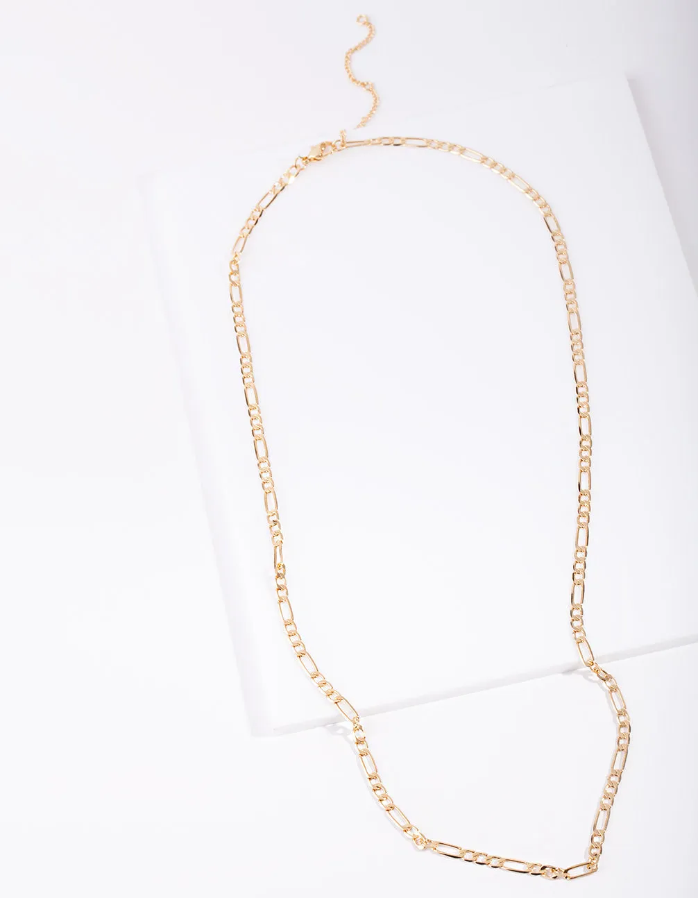 Gold Plated 60cm Figaro Necklace sold by lovisa product image thumbnail 2