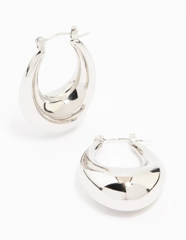 Waterproof Stainless Steel Full Loop Drop Hoop Earrings sold by lovisa