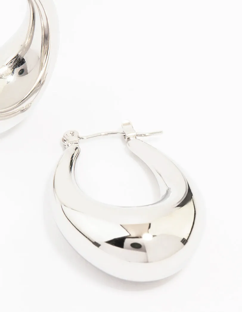 Waterproof Stainless Steel Full Loop Drop Hoop Earrings sold by lovisa product image thumbnail 3