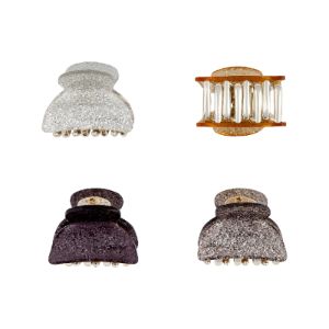 Silver Black Gold Claw Clip 4-Pack sold by lovisa