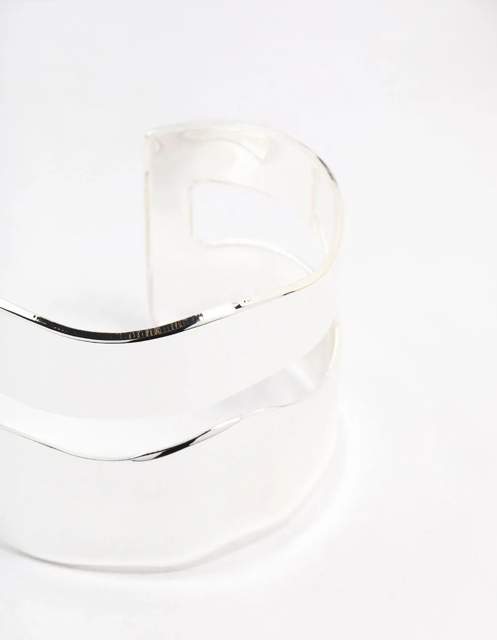 Silver Molten Double Wrist Cuff sold by lovisa product image thumbnail 2