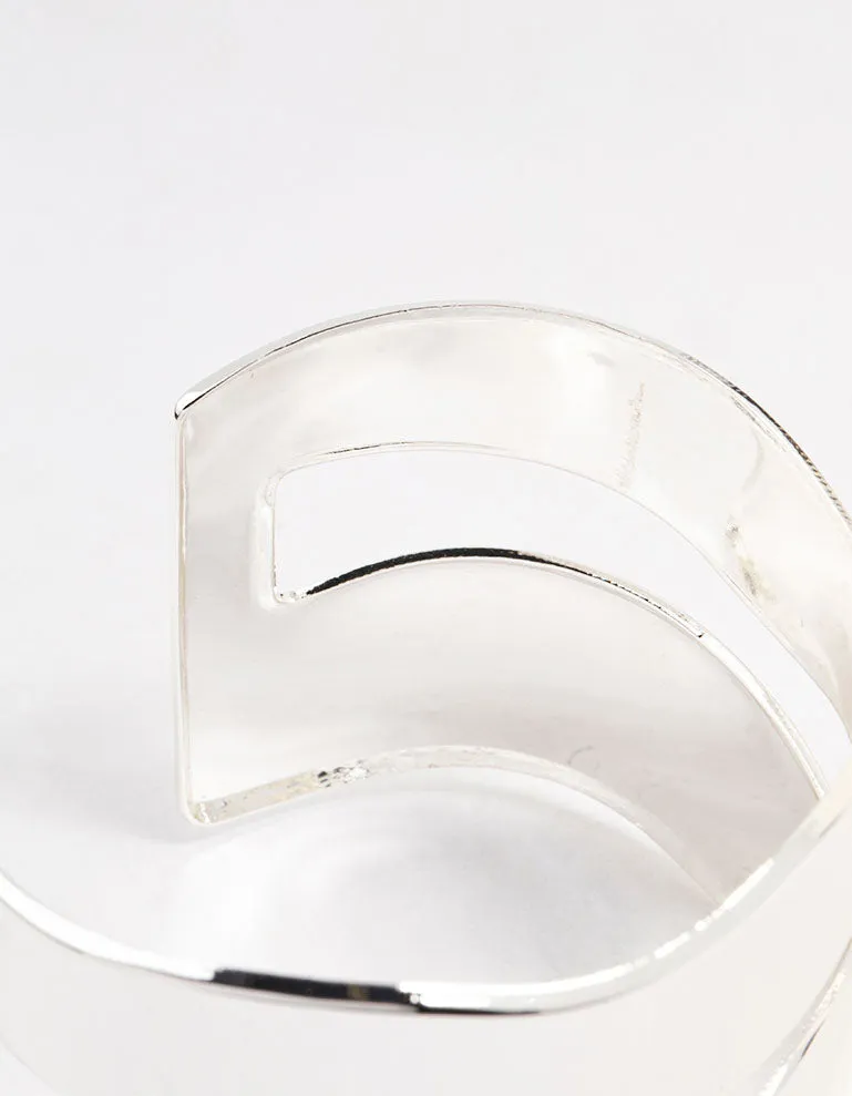 Silver Molten Double Wrist Cuff sold by lovisa product image thumbnail 3