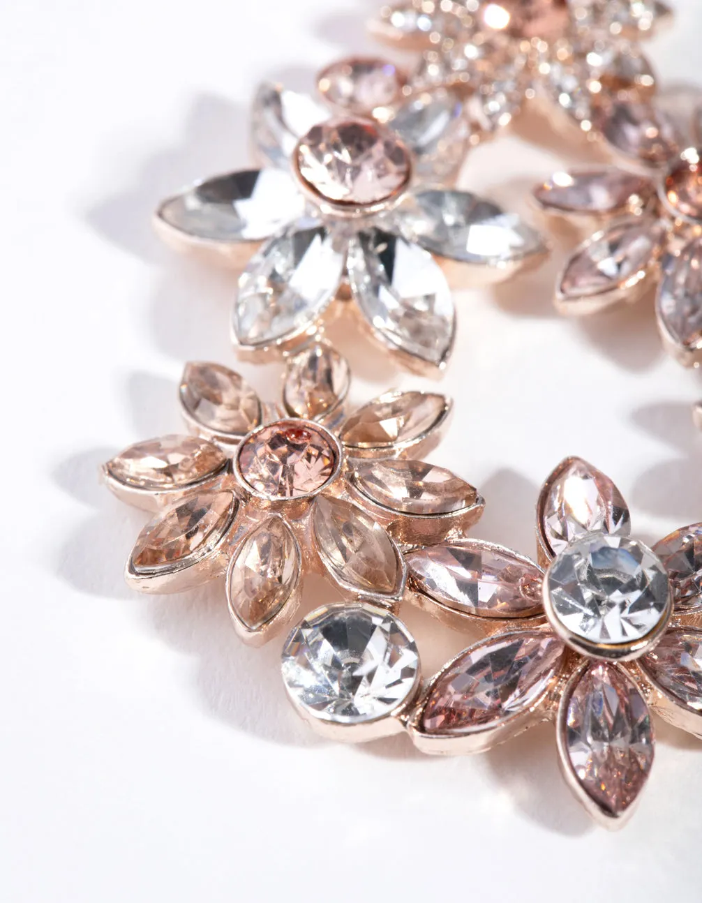 Gold Flower Cluster Teardrop Earrings sold by lovisa product image thumbnail 2