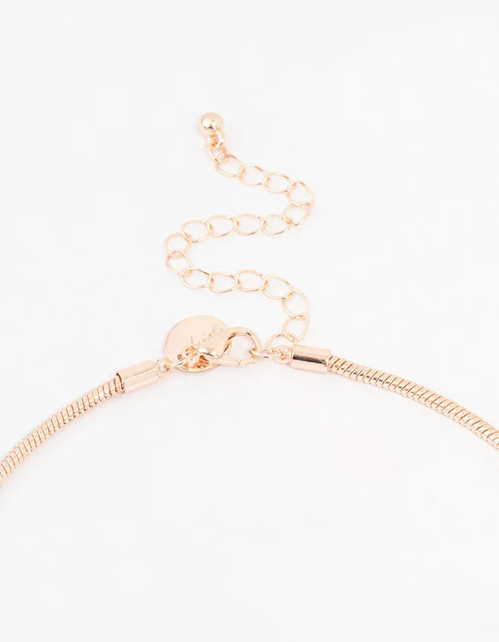Rose Gold Tassle Chain Necklace sold by lovisa product image thumbnail 3