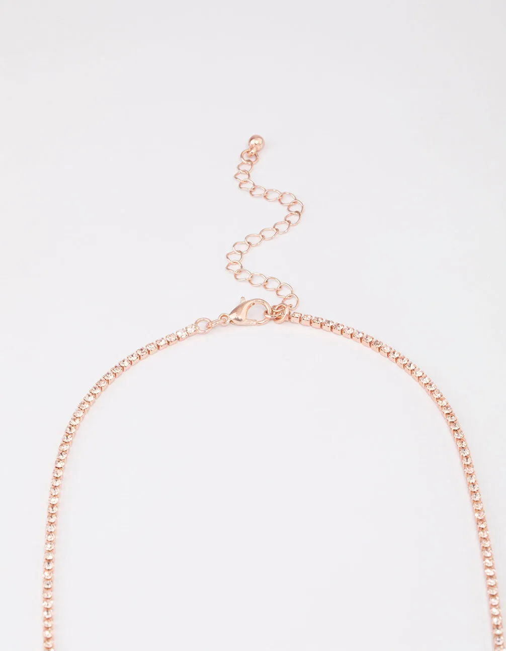 Rose Gold Dainty Ribbon Necklace sold by lovisa product image thumbnail 3