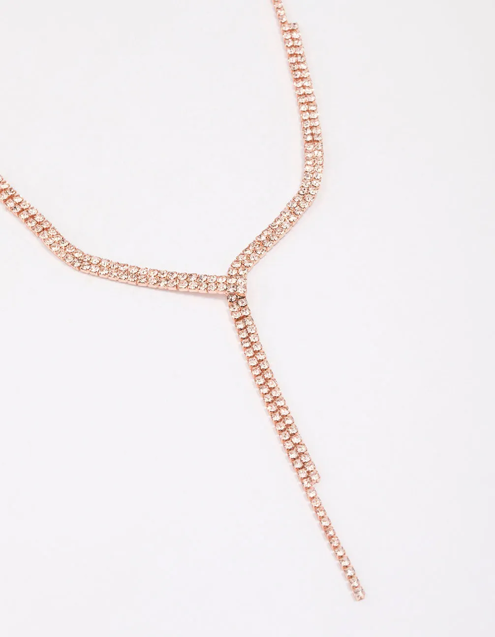 Rose Gold Dainty Ribbon Necklace sold by lovisa