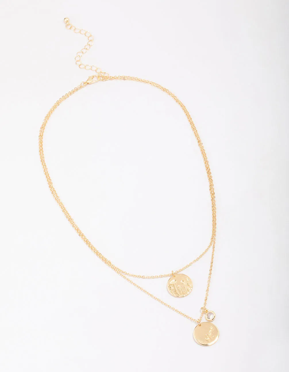 Gold Plated Coin Layered Necklace sold by lovisa product image thumbnail 3