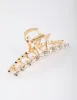 Gold Curve Pearl & Diamante Claw Clip sold by lovisa