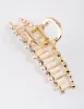 Gold Curve Pearl & Diamante Claw Clip sold by lovisa
